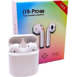 i18 PRO TWS Touch Ακουστικά Bluetooth Earbud White