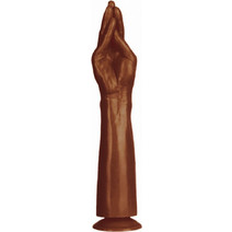 STD Naughty Hand Ρεαλιστικό Dildo με Βεντούζα 38.5cm Καφέ