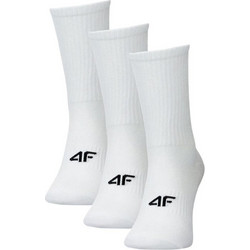 4F Γυναικείες Κάλτσες Λευκές 3Pack 4FWMM00USOCF728-10S