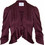 BSB Γυναικείο Χειμερινό Crop Top Σατέν Μπορντό 0156-0410011