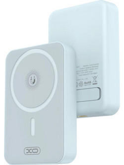 Forever MATB-100PD Wireless Magsafe Power Bank 10000mAh 22.5W με Θύρα USB-A & Θύρα USB-C Quick Charge 3.0 & Power Delivery White