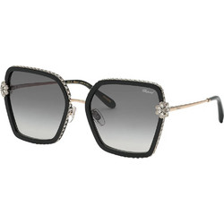 Chopard 95221-0684 Γυναικεία Γυαλιά Ηλίου Πεταλούδα Χρυσά με Καφέ Φακό