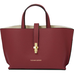 Tuscany Leather Agatha Γυναικεία Τσάντα Χειρός Δερμάτινη Μπορντό TL142456