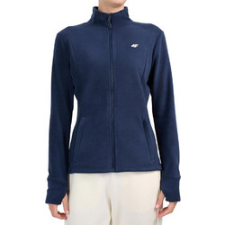 4F Γυναικεία Ζακέτα Fleece Μακριά με Φερμουάρ Navy Μπλε 4FWMM00TFLEF469-31S