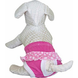 WoofModa Pink Skirt Πάνα Εσώρουχο Περιόδου Σκύλου Πλενόμενη Small