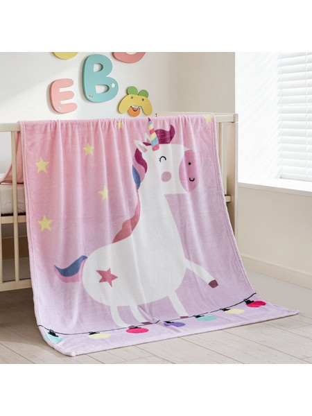 Rythmos Unico Κουβέρτα Κούνιας Fleece 110x140 Ροζ
