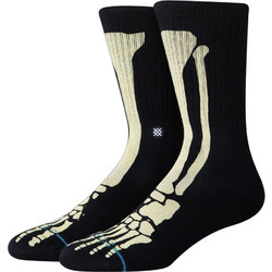 Stance Bones Ανδρικές Κάλτσες Ψηλές με Σχέδια Μαύρες A556C26BO3-BLK