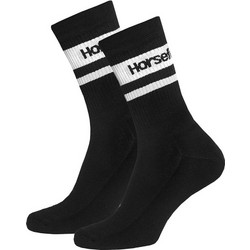 Horsefeathers Βαμβακερές Γυναικείες Κάλτσες Μαύρες Λευκές με Σχέδια AW163B