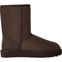 UGG Γυναικεία Μποτάκια Suede Σοκολατί με Γούνα 1016223-DDC
