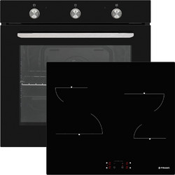 Pyramis Φούρνος Ηλεκτρικός Άνω Πάγκου 78lt 59.5cm PO78031008PBL με Κεραμικές Εστίες PHC62410FMB
