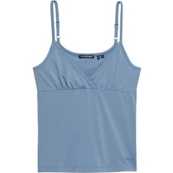 Superdry Γυναικείο Καλοκαιρινό Κρουαζέ Top Βαμβακερό Γαλάζιο W6012231A-5AW
