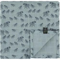 Trixie Elephant Πάνα Αγκαλιάς από Μουσελίνα Γαλάζια 110x110cm T98076