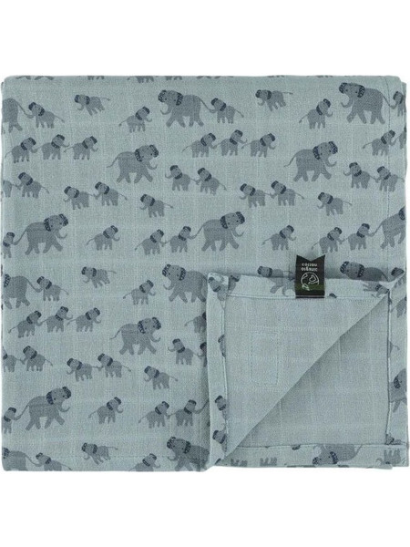 Trixie Elephant Πάνα Αγκαλιάς από Μουσελίνα Γαλάζια 110x110cm T98076