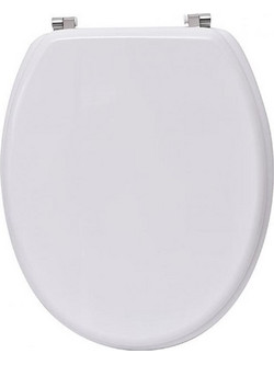 Plastona Καπάκι Λεκάνης Οβάλ Πλαστικό Λευκό 45x37cm 06.4105100