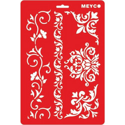 Meyco Στένσιλ Σχέδια Floral 20x31cm 66032