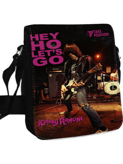 Takeposition Johnny Ramones He Go Ανδρική Τσάντα Ώμου / Χιαστί Μαύρη 984-7570