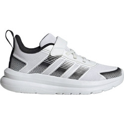 Adidas Tensaur Run 4.0 Παιδικά Αθλητικά Παπούτσια για Τρέξιμο Λευκά Μαύρα KJ6698