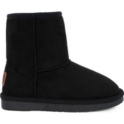 Conguitos Παιδικά Μποτάκια Μαύρα Suede με Γούνα BWSH542020
