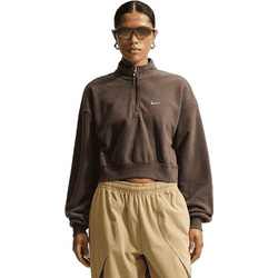 Nike Γυναικείο Αθλητικό Crop Top Σοκολατί IU9074-237