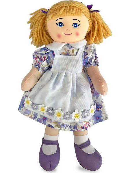 ToyMarkt Υφασμάτινη Κούκλα Μωβ με Κοτσίδες