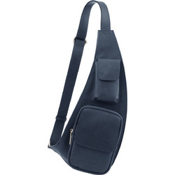 Tuscany Leather Δερμάτινη Ανδρική Τσάντα Στήθους Navy Μπλε TL142669