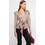 MY Tiffany Wearables Γυναικείο Χειμερινό Κρουαζέ Top Σατέν Μπεζ W22T4018