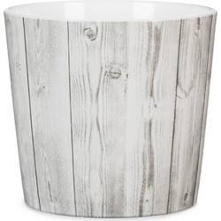 Scheurich Wood Κασπώ Πήλινο Λευκό Γκρι 13x11cm 870/13