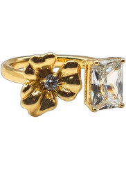 Chrysothemiss Fleur Prism Γυναικείο Δαχτυλίδι Επιχρυσωμένο CMISS-RNG-49336