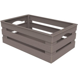 BAMA Ιταλίας Τελάρο Πολλαπλών Χρήσεων 25x31x11.5cm Πλαστικό με Όψη Ξύλου Καφέ Γκρι TINA 2