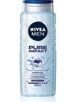 Nivea Pure Impact Ανδρικό Αφρόλουτρο σε Gel 500ml
