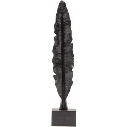 FEATHERS ΔΙΑΚΟΣΜΗΤΙΚΟ ΦΤΕΡΟ POLYRESIN ΜΑΥΡΟ 11x11xY58cm c60875