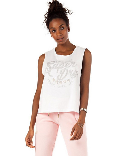 SUPERDRY G60126YT-RAV ΑΜΑΝΙΚH ΜΠΛΟΥΖΑ ΛΕΥΚΗ