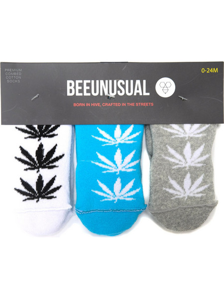 BEE UNUSUAL BABY LEAF 3PK SOCKS AS-19422-MUL Πολύχρωμο