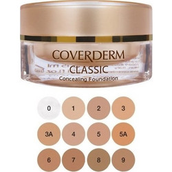 Coverderm Classic Waterproof Concealing 1 Cream Foundation SPF30 15ml