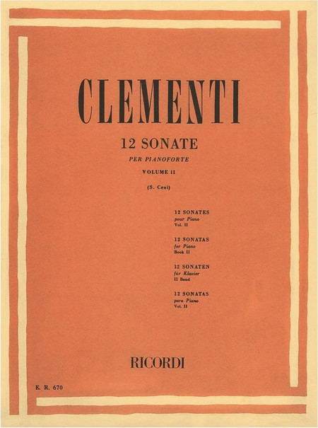 Clementi - 12 Sonatas, Vol.2
