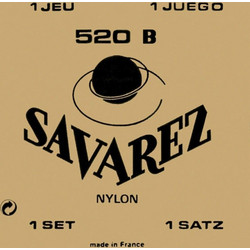 Savarez 520B White Σετ 6 Χορδές Κλασικής Κιθάρας Nylon Light Tension
