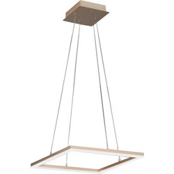 Fabas Luce Κρεμαστό Φωτιστικό Οροφής Μονόφωτο LED με Θερμό Λευκό Φως Χρυσό 3394-40-225