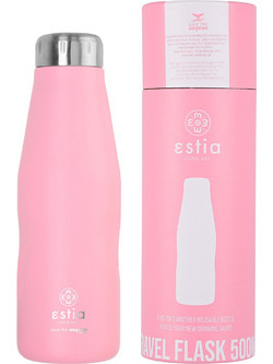 Estia Travel Flask Save The Aegean Blossom Rose 500ml