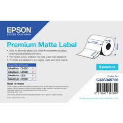 Epson Premium Matte Label - Die-cut Roll (76mm x 127mm) - 960 pcs
