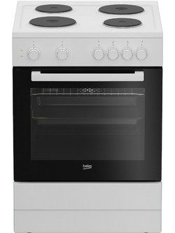 Beko FSM 66002 GW Κουζίνα Ηλεκτρική 66lt με Εμαγιέ Εστίες 60cm