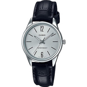 Casio Γυναικείο Ρολόι με Μαύρο Δερμάτινο Λουράκι LTP-V005L-7B
