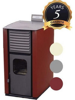 Mytherm Ioli TS 27 Red Σόμπα Pellet Καλοριφέρ Αερόθερμη 27kW