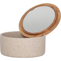 ΚΟΥΤΙ ΚΑΛΛΥΝΤΙΚΩΝ SEALSKIN GRACE POLYRESIN BAMBOO ΜΠΕΖ (13.3X13.3X6.5CM)