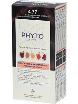 Phyto PhytoColor 4.77 Καστανό Έντονο Μαρόν Φυτική Μόνιμη Βαφή Μαλλιών Χωρίς Αμμωνία 50ml