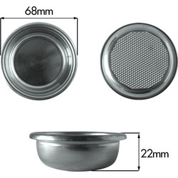 La Cimbali Διπλό Φίλτρο Καλάθι 12gr - H22mm