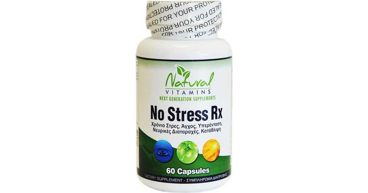 No Stress Formula - 60 Capsules - Natural Vitamins