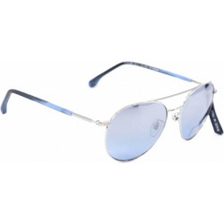 Lozza 2255 579X Ανδρικά Γυαλιά Ηλίου Aviator Κοκάλινα Ασημί με Μπλε Polarized Φακό