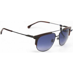 Lozza SL2279 0627 Ανδρικά Γυαλιά Ηλίου Aviator Μεταλλικά Μαύρα με Μαύρο Polarized Φακό