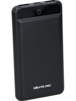 SoundLogic 80003 USB-C Power Bank 10000mAh με 2 Θύρες USB-A Black