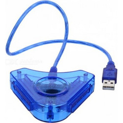 USB Μετατροπέας Χειριστηρίου PS2 σε PC (Μπλε) (OEM)